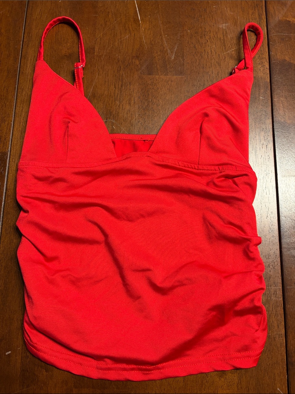 Red Women's Slim Fit Tank Top